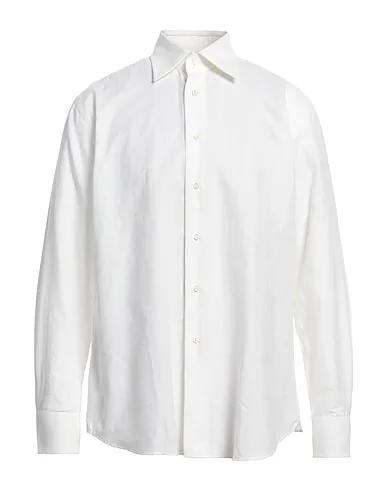 Ivory Plain weave Solid color shirt