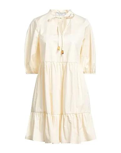 Ivory Poplin Short dress