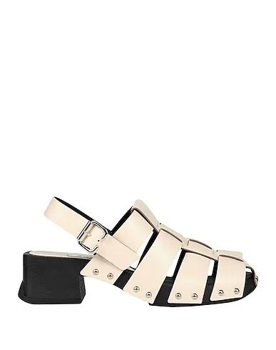 Ivory Sandals DARLINE CAMEO CREAM FLORENTIQUE CLOGS
