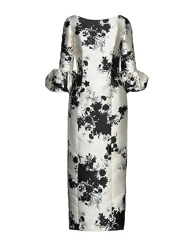Ivory Satin Midi dress