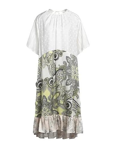 Ivory Satin Midi dress