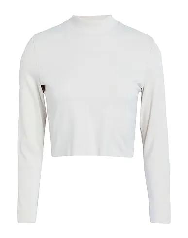 Ivory T-shirt Nike Yoga Dri-FIT Luxe Women's Long Sleeve Crop Top