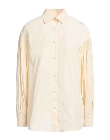 Ivory Techno fabric Solid color shirts & blouses