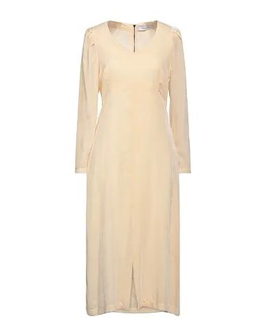 Ivory Velvet Midi dress