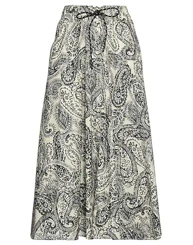 Ivory Velvet Midi skirt