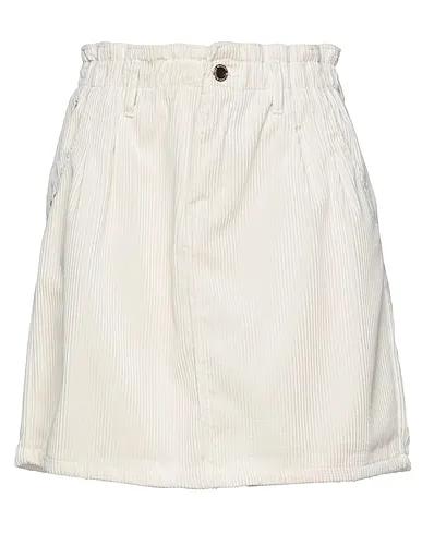 Ivory Velvet Mini skirt
