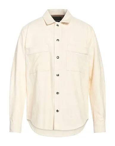 Ivory Velvet Solid color shirt