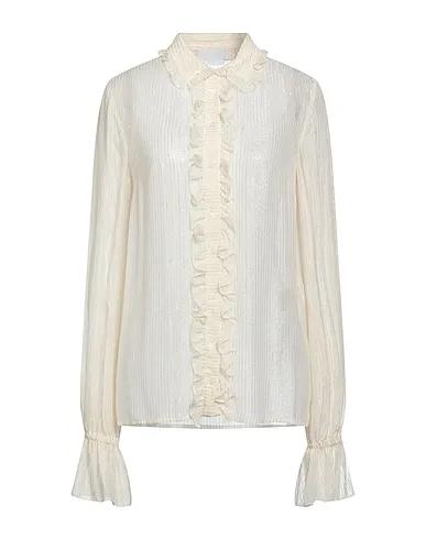 Ivory Voile Patterned shirts & blouses
