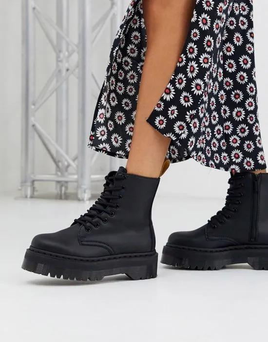 Jadon chunky boots in vegan black
