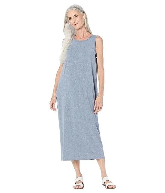 Jewel Neck Full-Length Dress