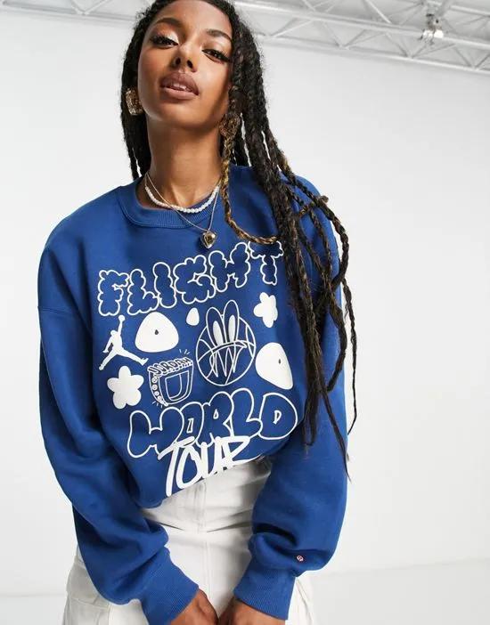 Jordan Brooklyn fleece sweatshirt in french blue