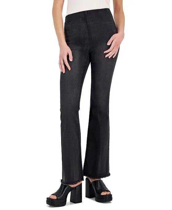 Juniors' High-Rise Pull-On Flare Pants, Created for Macy's
