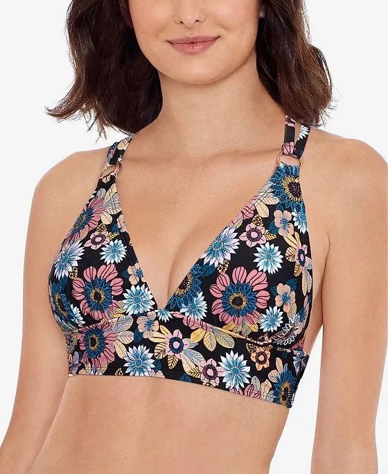 Juniors' In Full Bloom Strappy Bikini Top, Created for Macy's