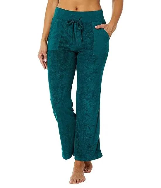 Just Chillin Terry Cloth Flare Lounge Pants