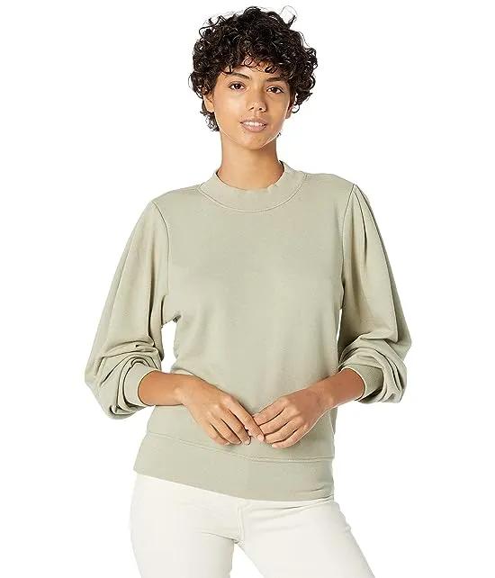 Kehlani Puff Sleeve Sweatshirt in Hermosa French Terry