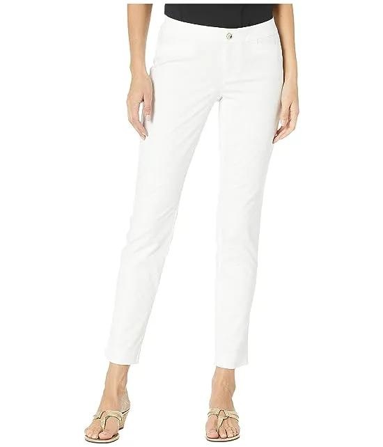 Kelly Textured Ankle Length Skinny Pants