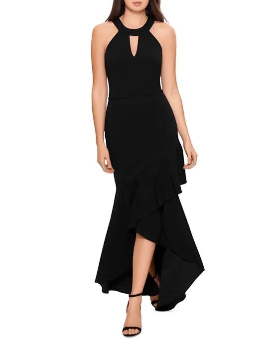 Keyhole High Low Gown - 100% Exclusive