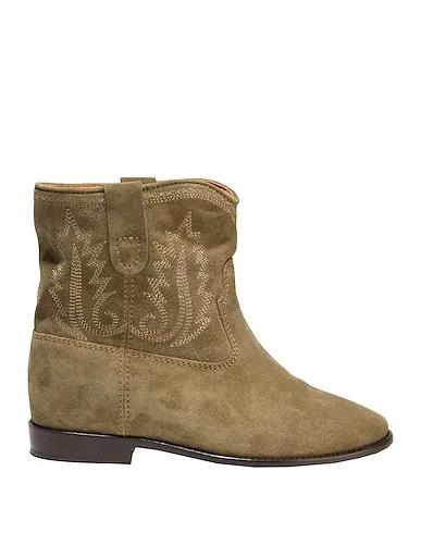 Khaki Ankle boot