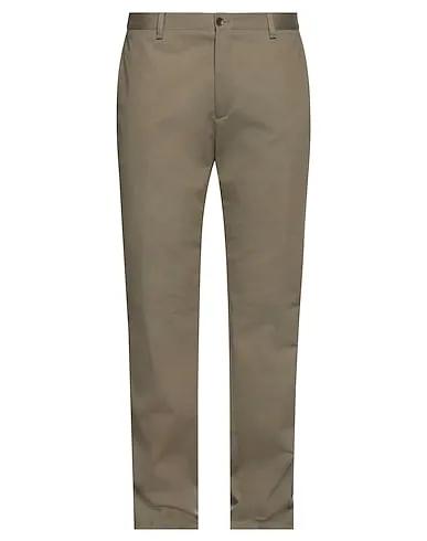Khaki Cotton twill Casual pants