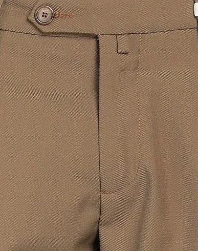 Khaki Cotton twill Casual pants