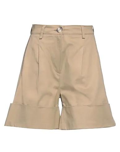 Khaki Cotton twill Shorts & Bermuda