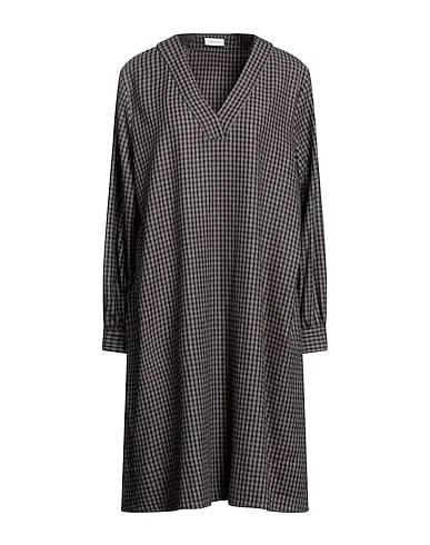 Khaki Flannel Midi dress