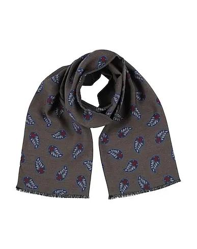 Khaki Jacquard Scarves and foulards