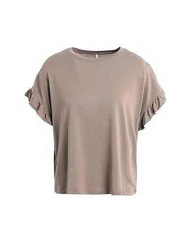 Khaki Jersey Basic T-shirt