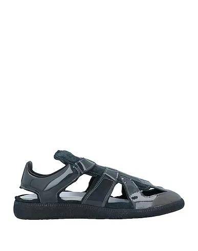 Khaki Leather Sandals