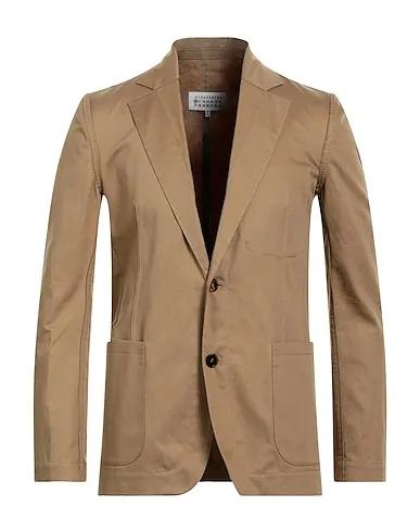 Khaki Plain weave Blazer