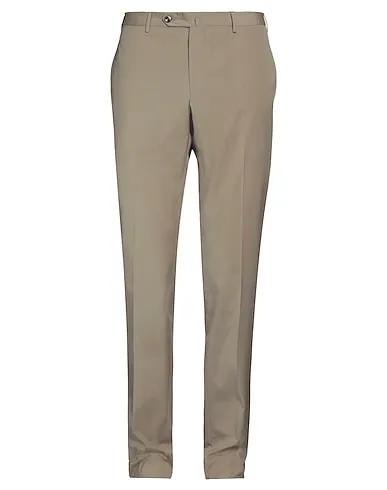 Khaki Plain weave Casual pants