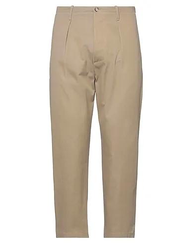 Khaki Plain weave Casual pants