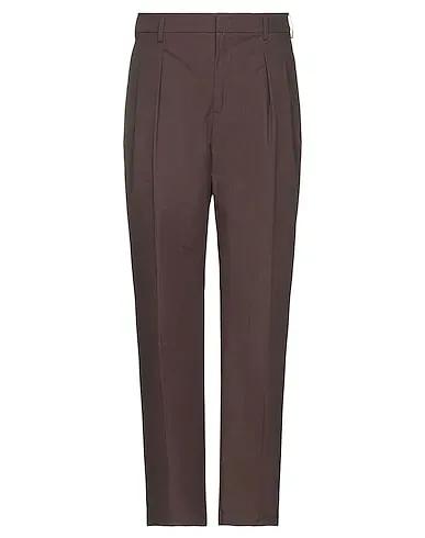 Khaki Plain weave Casual pants