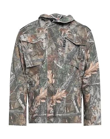 Khaki Plain weave Jacket