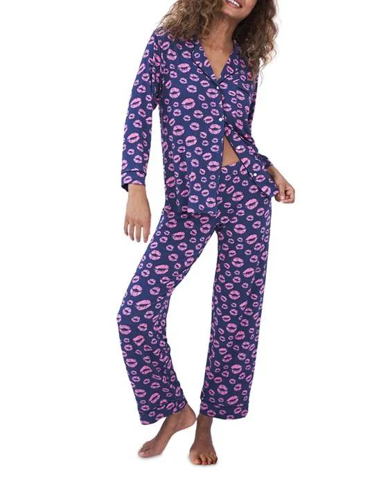 Kiss Long Sleeve Pajama Set
