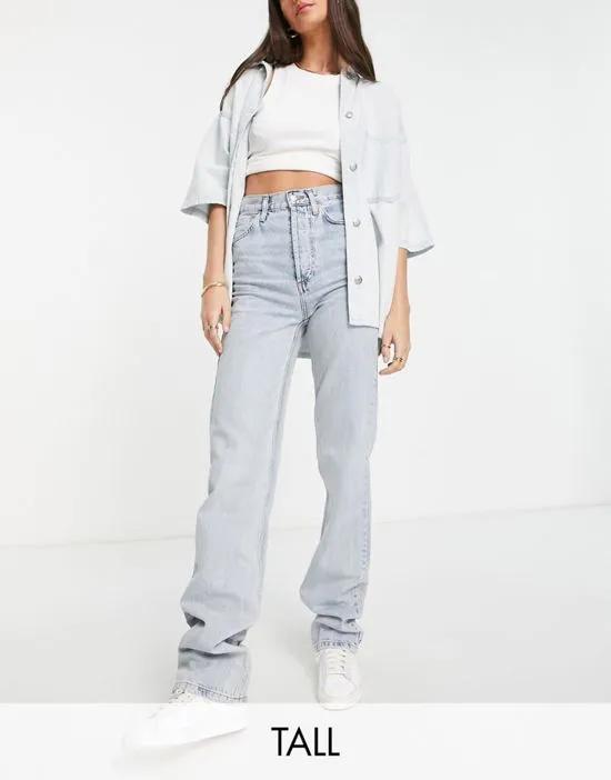 Kort jeans in bleach