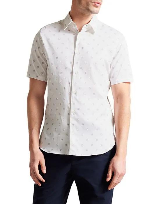 Kymsho Short Sleeve Ditsy Floral Shirt