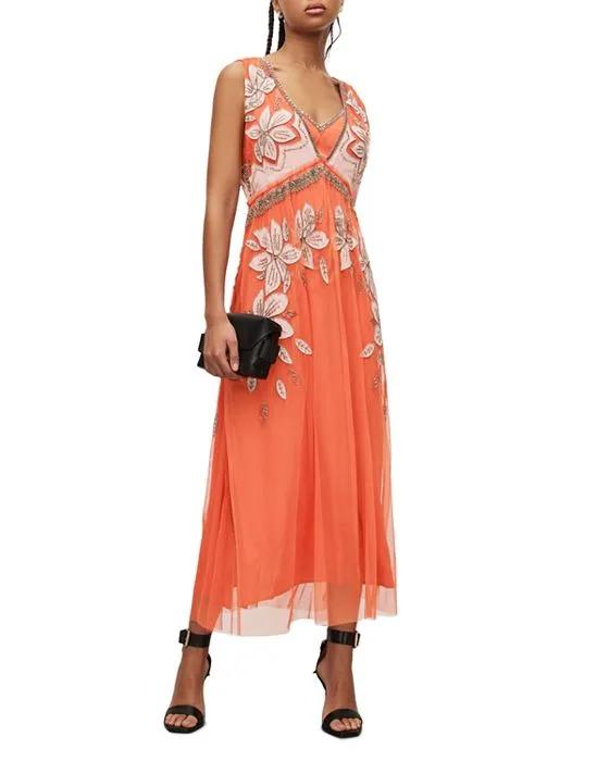 Laia Embroidered Maxi Dress