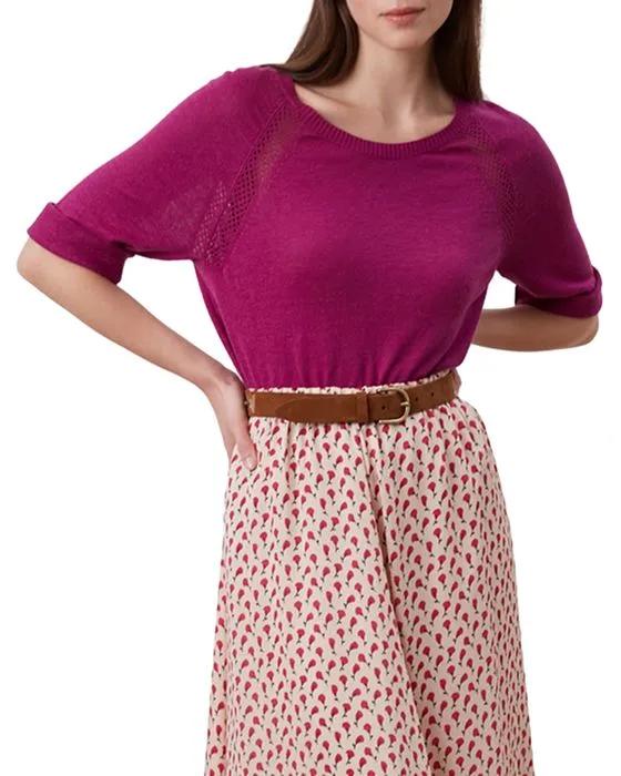 Lanna Scoop Neck Linen Sweater