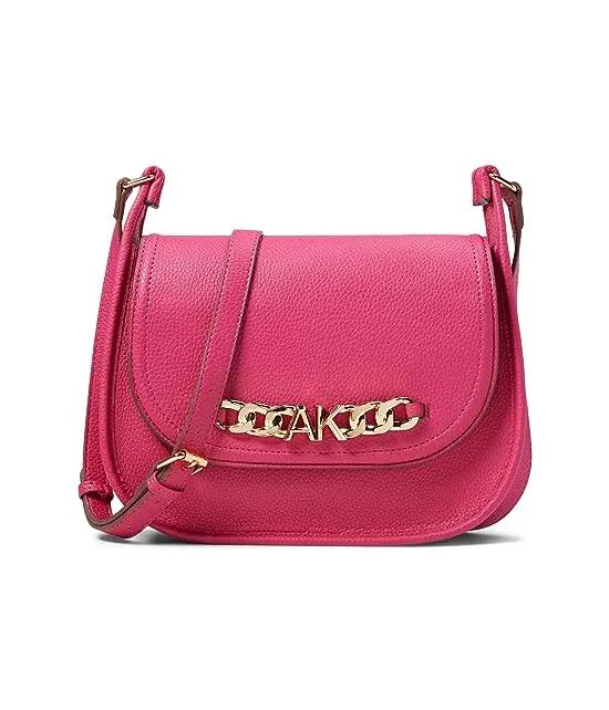 Large Flap Hobo w/ Chunky AK Chain