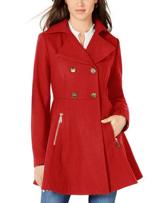 Laundry by Shelli Segal Women's Double-Breasted Skirted Coat