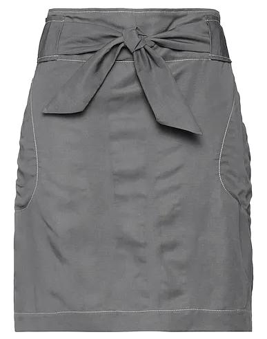 Lead Cotton twill Mini skirt