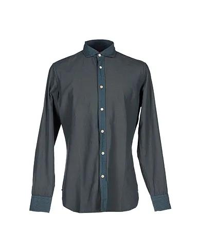 Lead Plain weave Solid color shirt