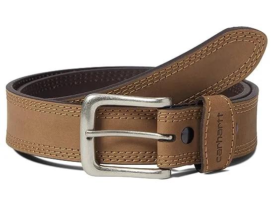 Leather Triple Stitch Belt
