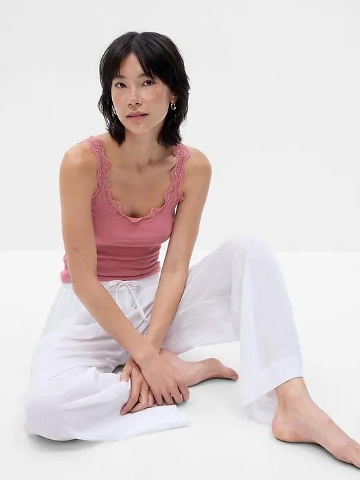 LENZING™ TENCEL™ Modal Lace PJ Tank Top