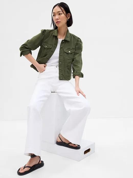 LENZING™ TENCEL™ Puff Sleeve Jacket