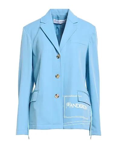 Light blue Cotton twill Blazer