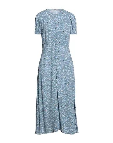 Light blue Crêpe Long dress