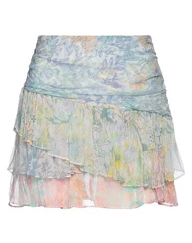 Light blue Crêpe Mini skirt