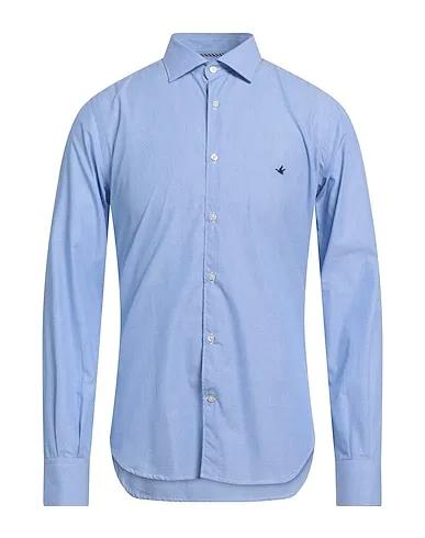 Light blue Jacquard Patterned shirt